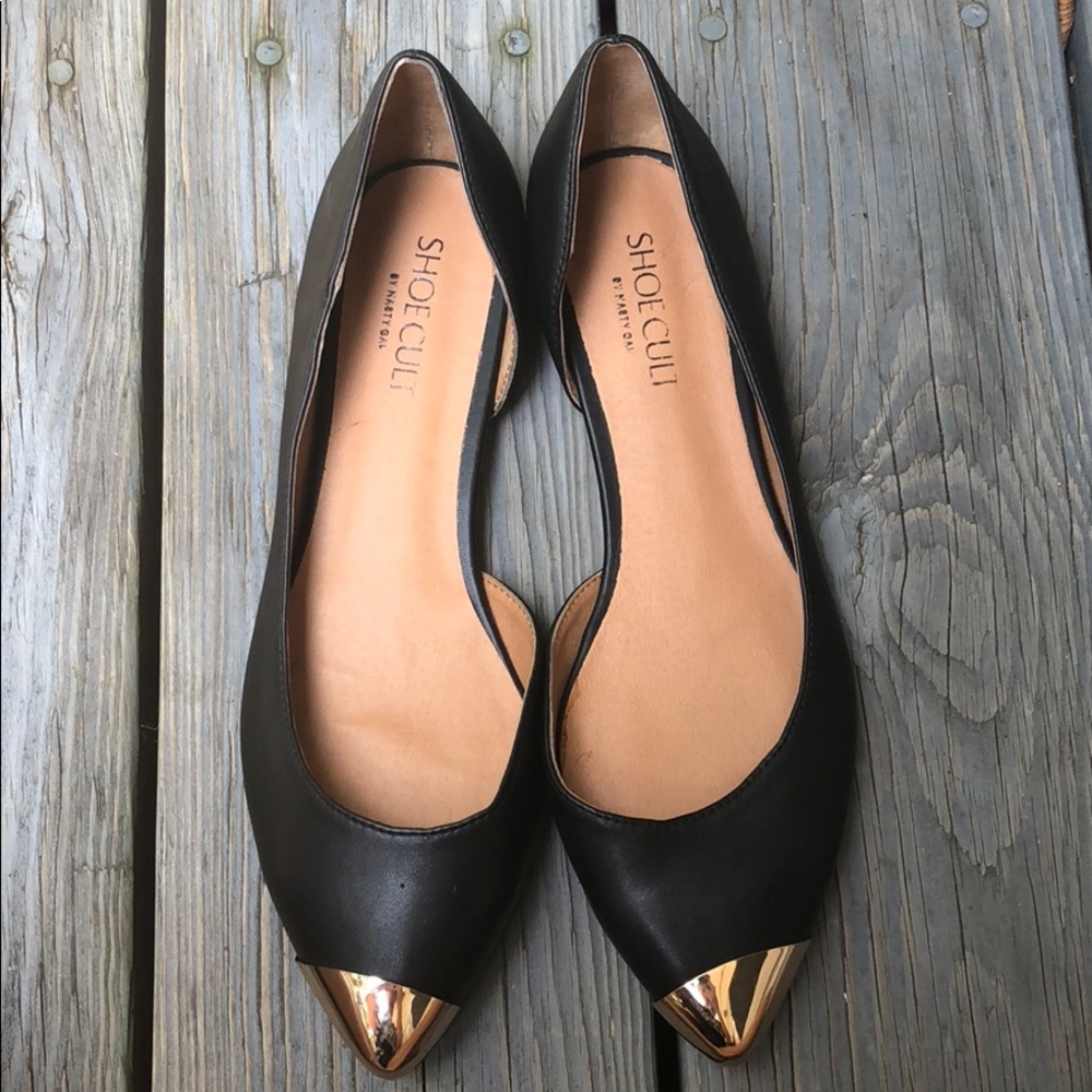 Nasty Gal Black Flats